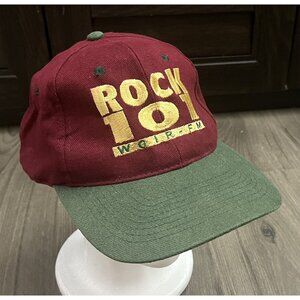 Vintage Rock 101 Snapback Hat Radio Station Music Cap New Hampshire Promo